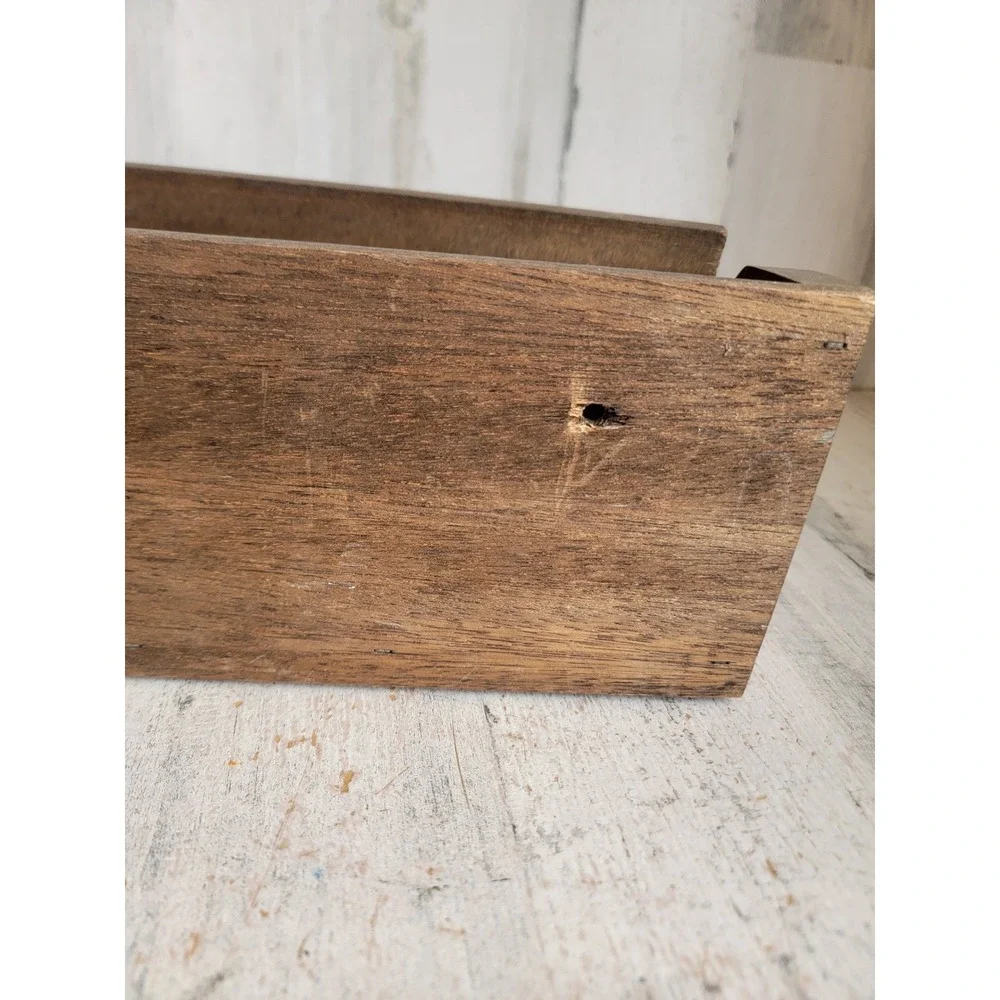 Vintage wooden spice rack napkin letter holder wall unique home decor figure